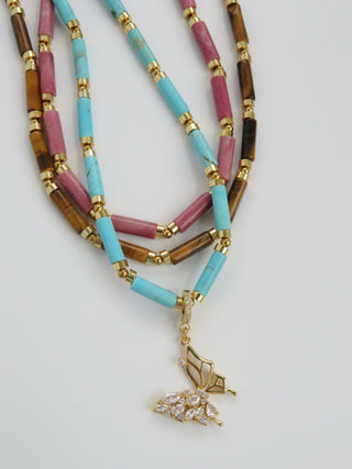Orla Crystal Tube Necklace