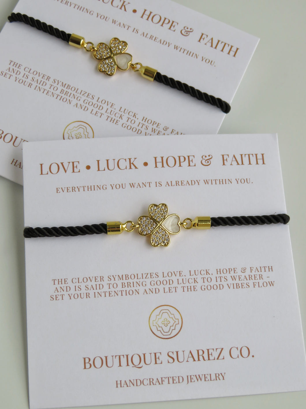 Beatrice Heart Clover Bracelet - Love • Luck • Hope & Faith