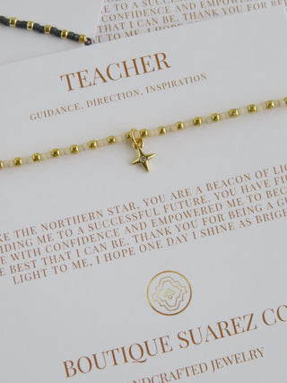 Ashlyn Teacher Bracelet - Guidance, Direction & Inspiration
