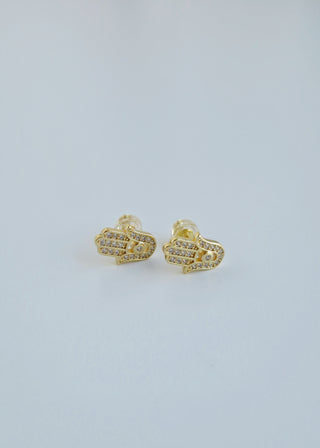 Hamsa Diamond Stud