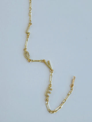 Petite LOVE with Diamonds Bracelets - Caterina Link