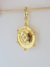 Load image into Gallery viewer, Eternal Love Hinged Clasp Medallion - 14k Gold Plated - trademark design