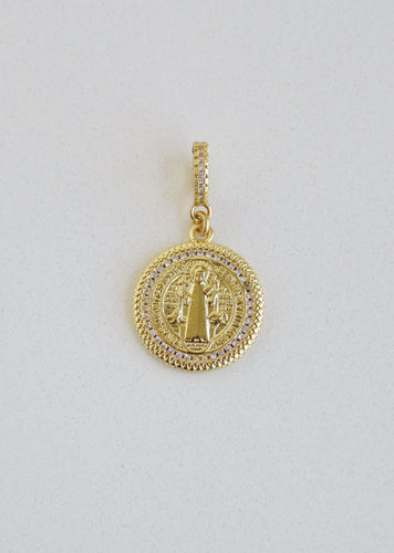 Christ Jesus Charm on Diamond Hinged Clasp
