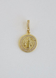Christ Jesus Charm on Diamond Hinged Clasp
