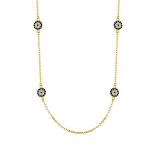 Evil Eye Necklace - Sterling Silver