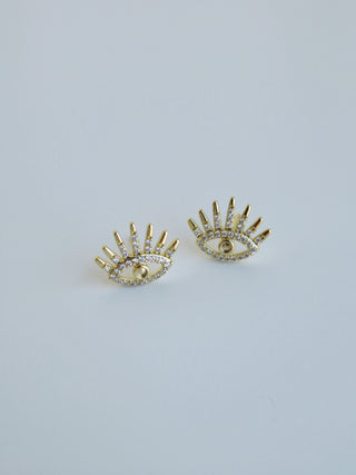 Evil Eye Diamond Stud