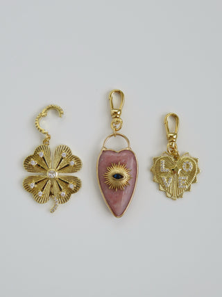 Galina Crystal Evil Eye Heart Sun Charm