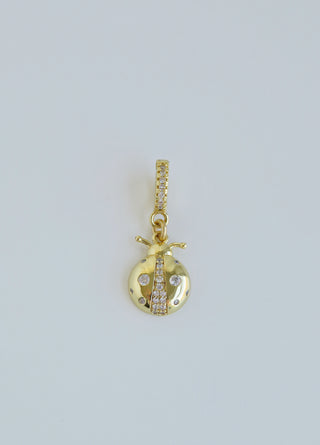 Petite Ladybug Charm on Diamond Clasp
