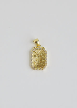 Diamond Sun Tag Charm