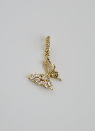 Butterfly & Bee Charm on Diamond Clasp