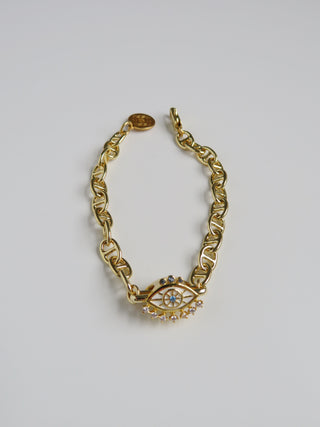 Soteria Gold Evil Eye Bracelet