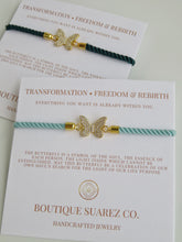 Load image into Gallery viewer, Beatrice Small Butterfly Bracelet - Transformation • Freedom • Rebirth