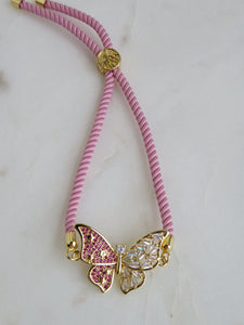 Beatrice Slider Bracelet - Pink