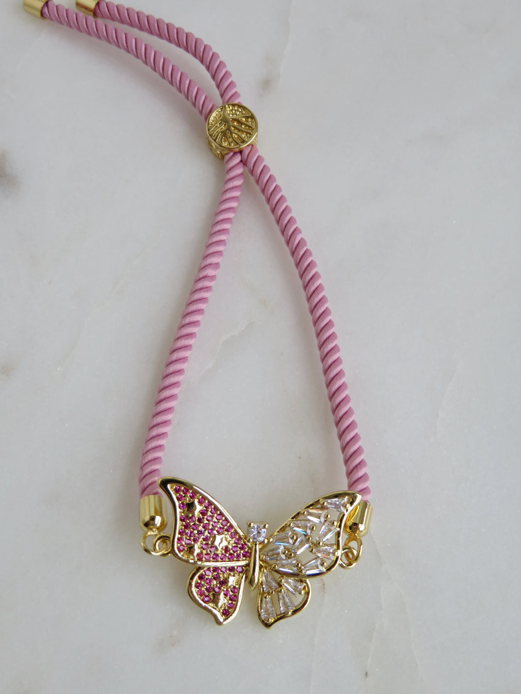 Beatrice Slider Bracelet - Pink