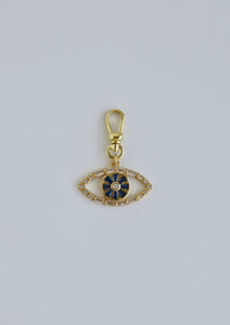 Royal Blue Evil Eye Charm with Clasp