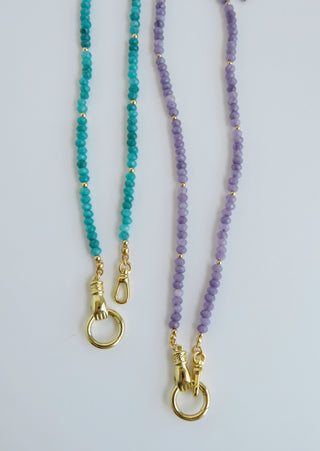 Divine Blessings - Hamsa Double Clasp Wrap Bracelet - Necklace
