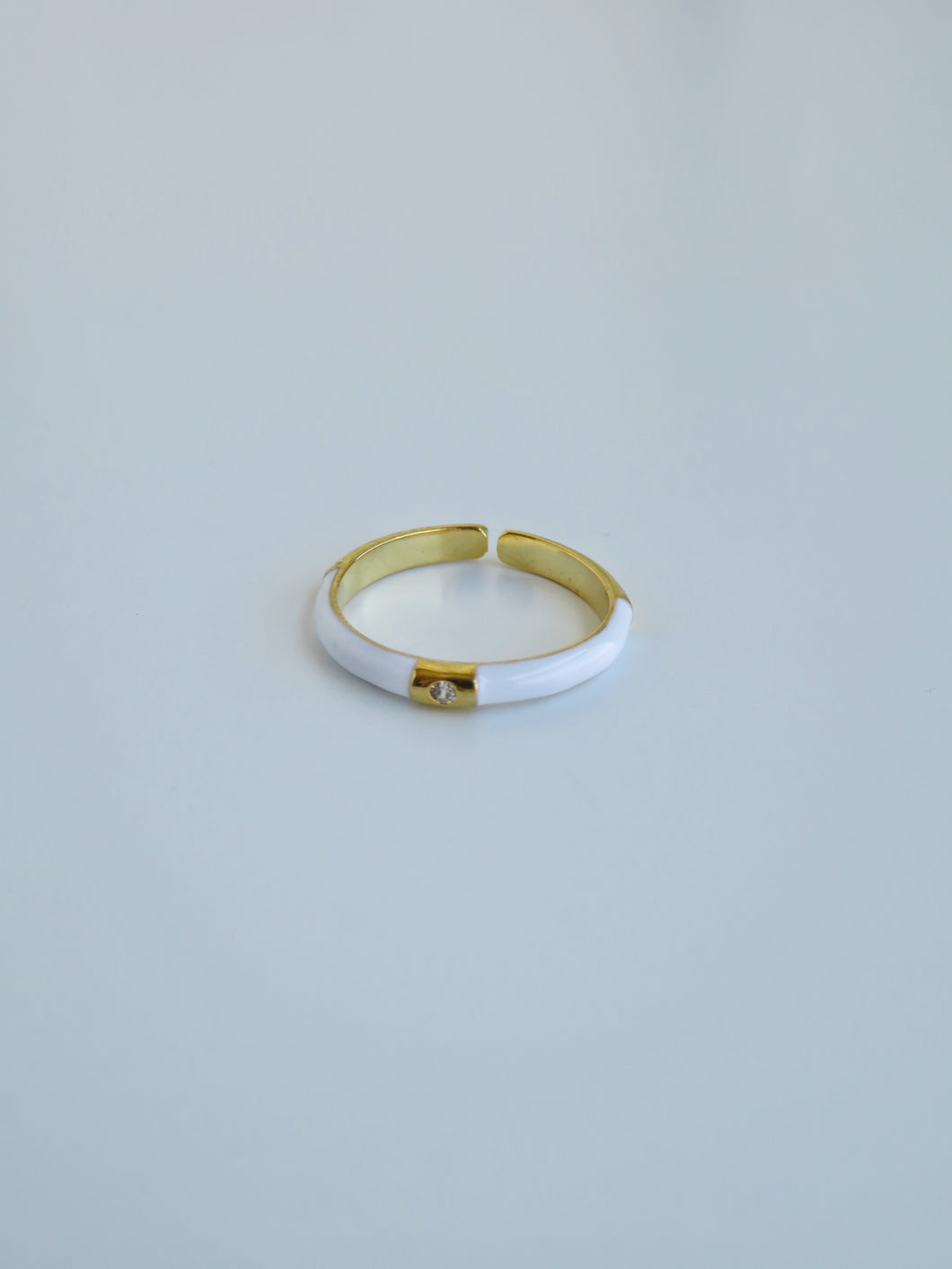 Alba Diamond Enamel Ring