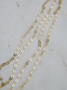 Flat Oval Cable Link 25G - “Add a Charm Cluster Necklace”