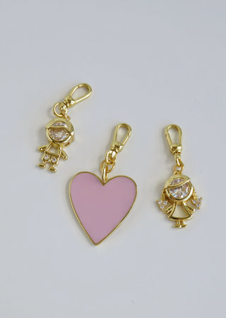 Boy & Girl Charm on Swivel Clasp