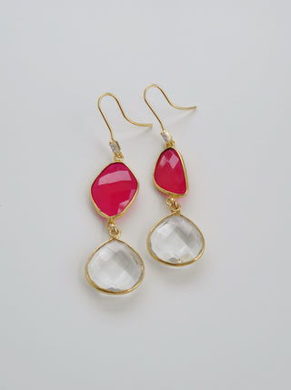 Pink and Clear Quartz Crystal Collection