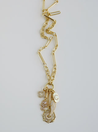 Love & Divine Guidance Charm Cluster Necklace - Sanxenxo Link