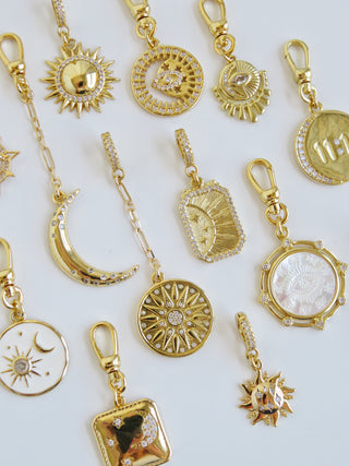 Celestial Hinged Clasp Chain Charms