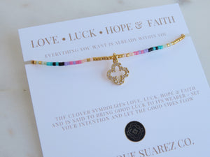 Abigail Clover Bracelet - Love • Luck • Hope & Faith