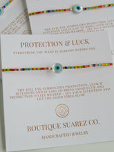 Load image into Gallery viewer, Alessandra Evil Eye Bracelet - Protection &amp; Luck