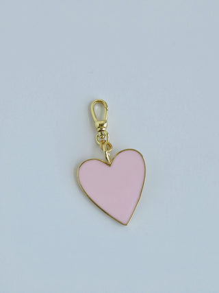 Enamel Heart Pendant on Swivel Clasp