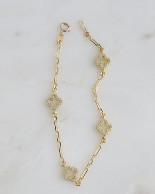 Diamond Clover Bracelet