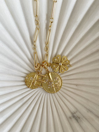 Renew & Thrive Charm on Diamond Hinged Clasp - Flower