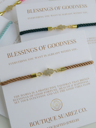 Petite Hamsa Bracelet - Blessings of Goodness