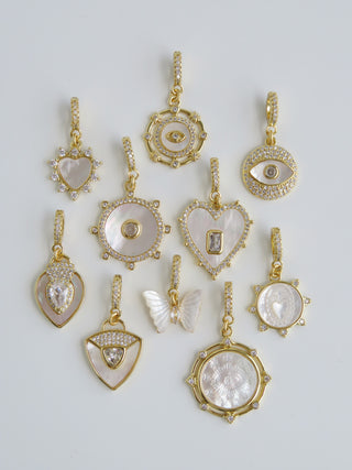 Perla Charms on Diamond Clasp