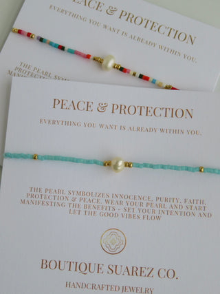 Manifest Peace - Pearl Bracelet