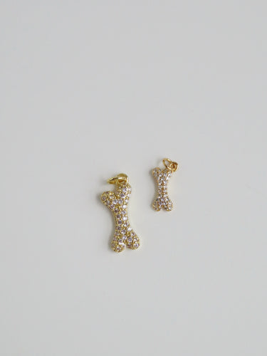 Diamond Dog Bone Charm