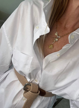 Celestial Protection Monogram Charm Necklace