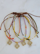 Load image into Gallery viewer, Kiara Clover Cord Bracelet