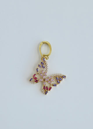 Lavender Butterfly Pendant - Clasp Charm