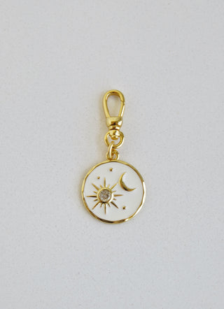 Enamel Celestial Charm with Swivel Clasp