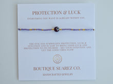Load image into Gallery viewer, Evil Eye Bracelet - Protection &amp; Luck