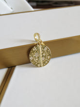 Load image into Gallery viewer, Blossoms Sundial Charm on Diamond Hinged Clasp