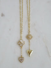 Load image into Gallery viewer, Petite Figaro Link Double Charm Chain Extension Necklaces
