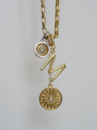 Celestial Protection Monogram Charm Necklace