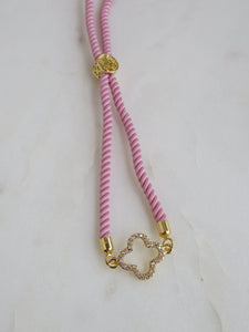 Beatrice Slider Bracelet - Pink