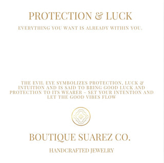 Iridescent Pearl Evil Eye  - Protection & Luck