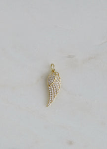 Diamond Angel Wing Charm