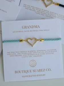 Beatrice Grandma Bracelet - Heart