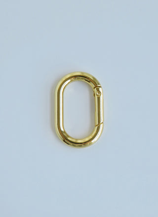 Large Gold Carabiner Charm Clasp