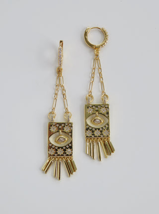 Evil Eye Goddess Earrings