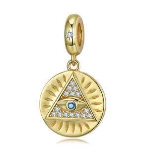 Triangle Evil Eye Enhancer Charm